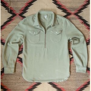 Wythe Half Zip Sweatshirt Faded Olive